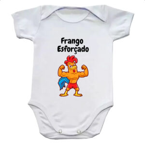 Body infantil Academia frango esforcado