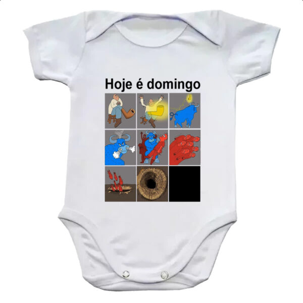 Body infantil Hoje e domingo pe de cachimbo