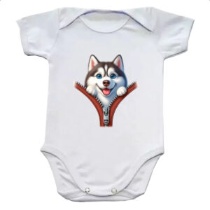 Body infantil Husky no Ziper