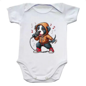 Body infantil Cachorro filhote cantor