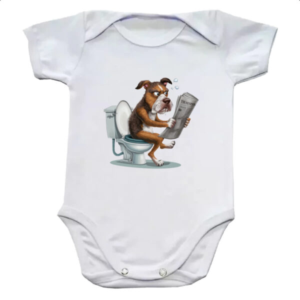 Body infantil Cachorro na sala de forca