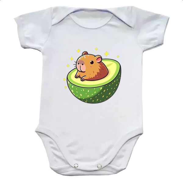 Body infantil Capibacate capivara no abacate