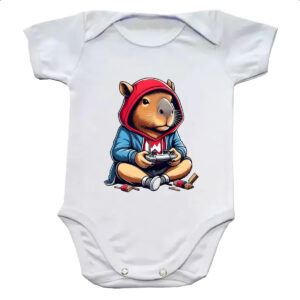 Body infantil Capivara gamer