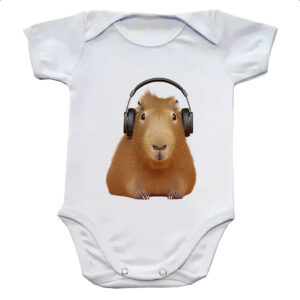 Body infantil Capivara headfone
