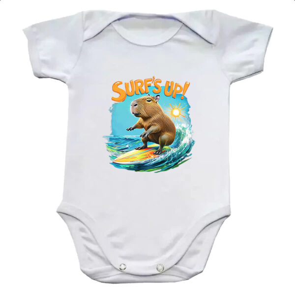 Body infantil Capivara surfs up