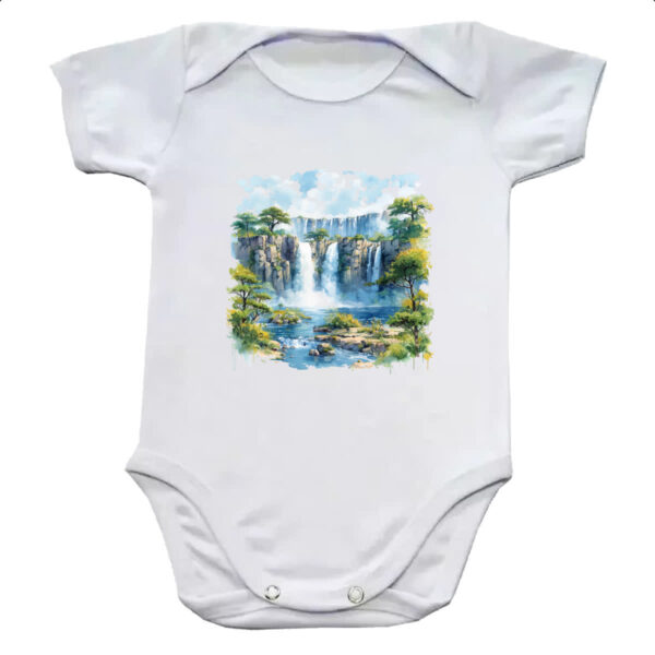 Body infantil Cataratas do Iguacu watercolor