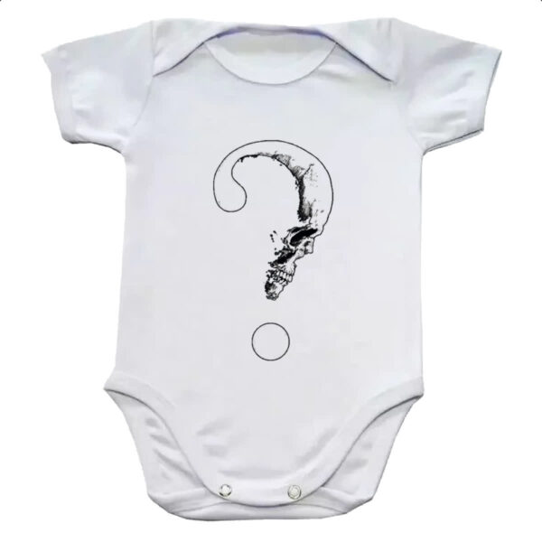Body infantil Caveira interrogacao