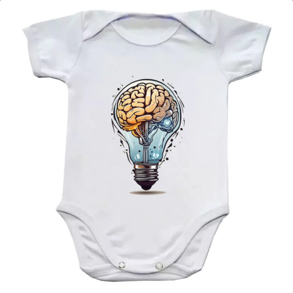 Body infantil Cerebro dentro da lampada