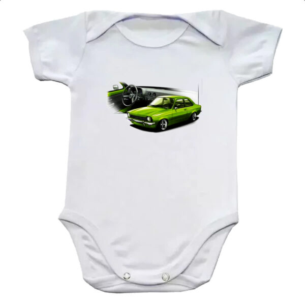 Body infantil Chevette primeira geracao verde