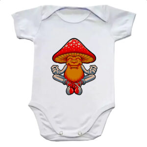 Body infantil Cogumelo meditando
