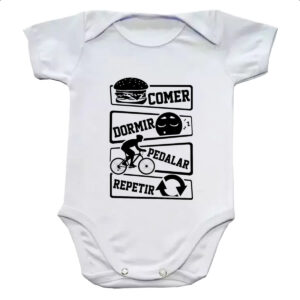 Body infantil Comer Dormir Pedalar Repetir