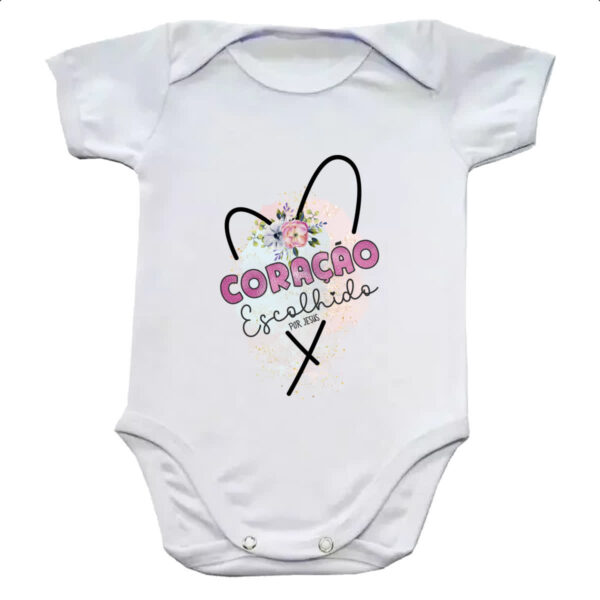 Body infantil Coracao escolhido por Jesus