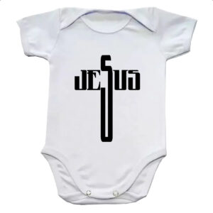 Body infantil Crucifixo nome de Jesus