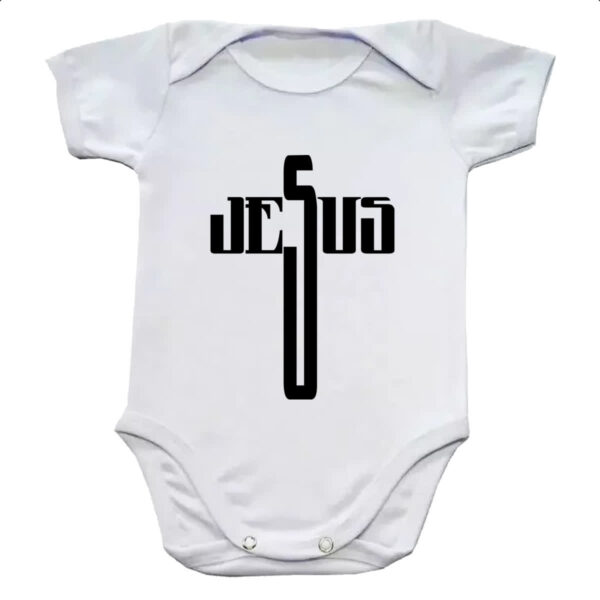 Body infantil Crucifixo nome de Jesus