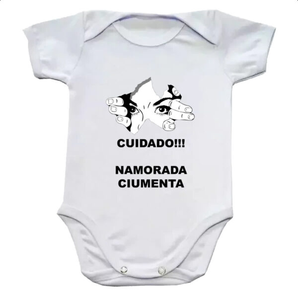 Body infantil Cuidado - Namorada ciumenta olhando