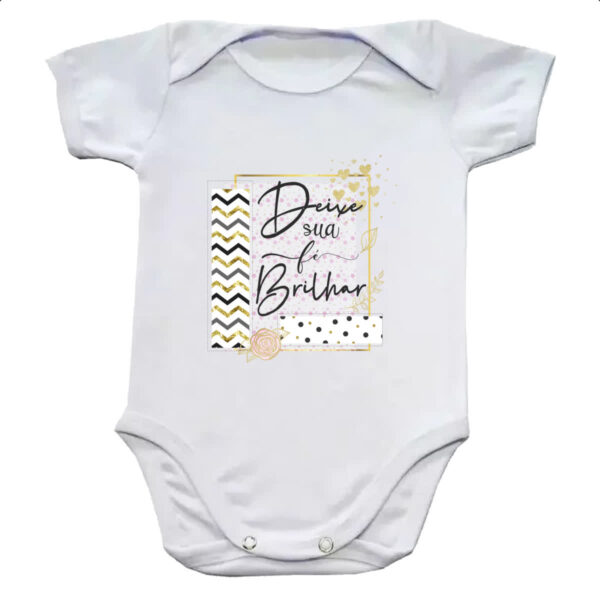 Body infantil Deixe sua fe brilhar