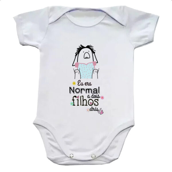 Body infantil Dias das mae Flork normal a dois filhos atras