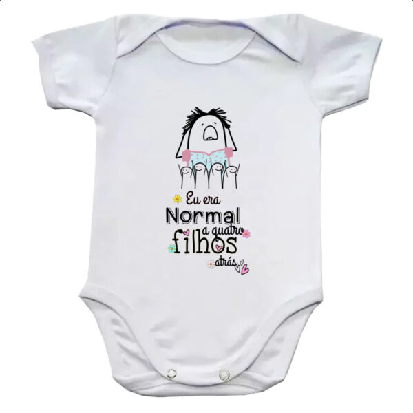 Body infantil Dias das mae Flork normal a quatro filho atras