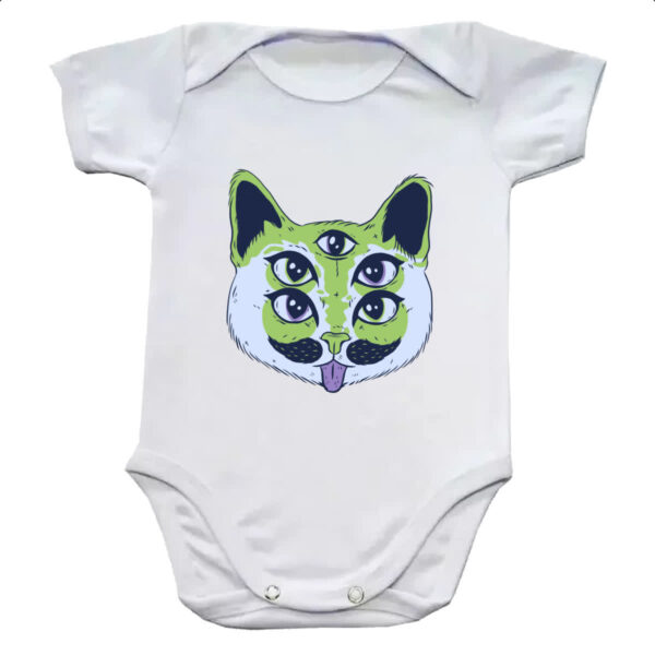 Body infantil Alien Cat Gato Alienigena