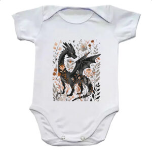 Body infantil Dragao mistico floral