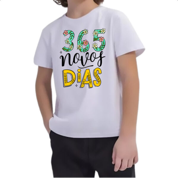Camiseta Infanto Juvenil 365 novos dias - Imagem 2