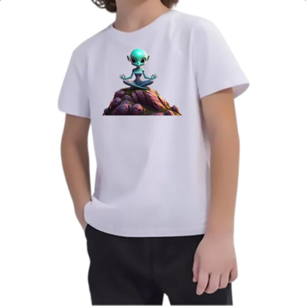 Camiseta Infanto Juvenil Alien adamaste - Imagem 2