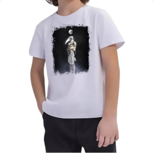 Camiseta Infanto Juvenil Egito Deus Konshu - Imagem 2