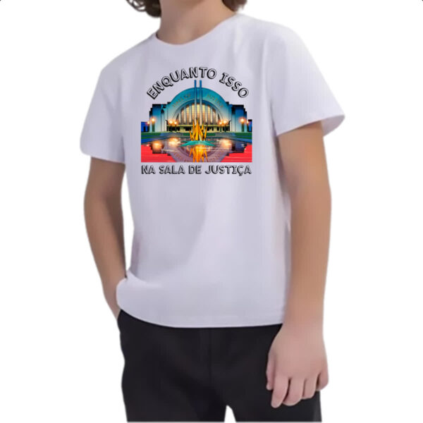 Camiseta Infanto Juvenil Enquanto isso na sala de justica - Imagem 2