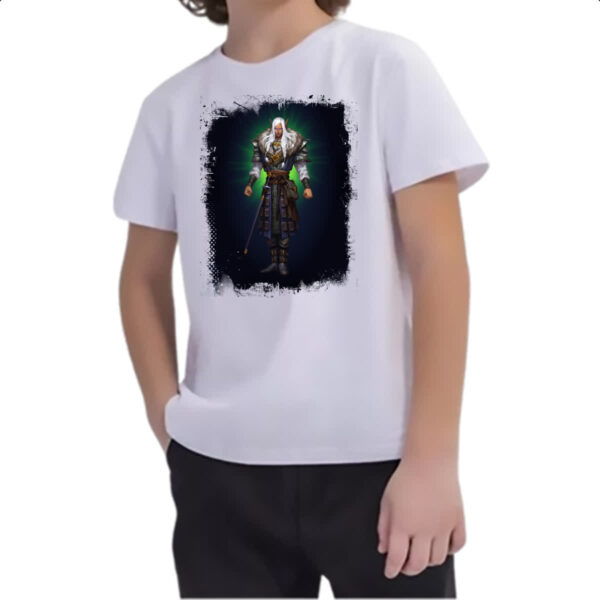 Camiseta Infanto Juvenil Empires and Puzzles Heroi Almur - Imagem 2