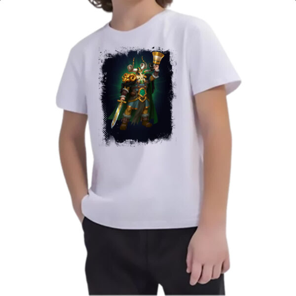 Camiseta Infanto Juvenil Empires and Puzzles Heroi Heimdall - Imagem 2