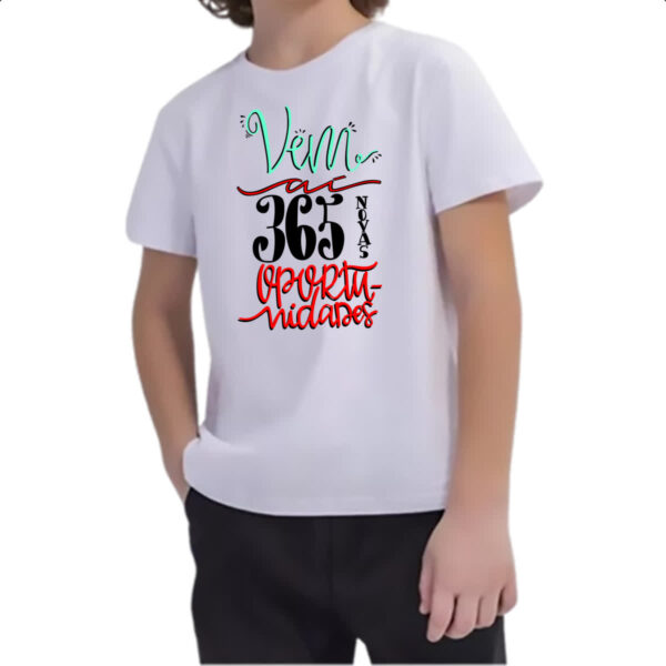 Camiseta Infanto Juvenil 365 oportunidade - Imagem 2
