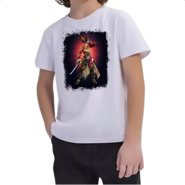 Camiseta Infanto Juvenil Empires and Puzzles Heroi Marjana Traje - Imagem 2