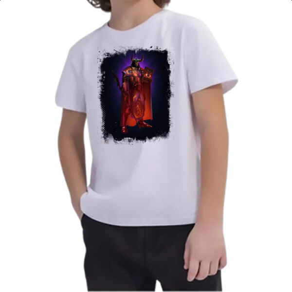 Camiseta Infanto Juvenil Empires and Puzzles Heroi Senhor das Trevas - Imagem 2