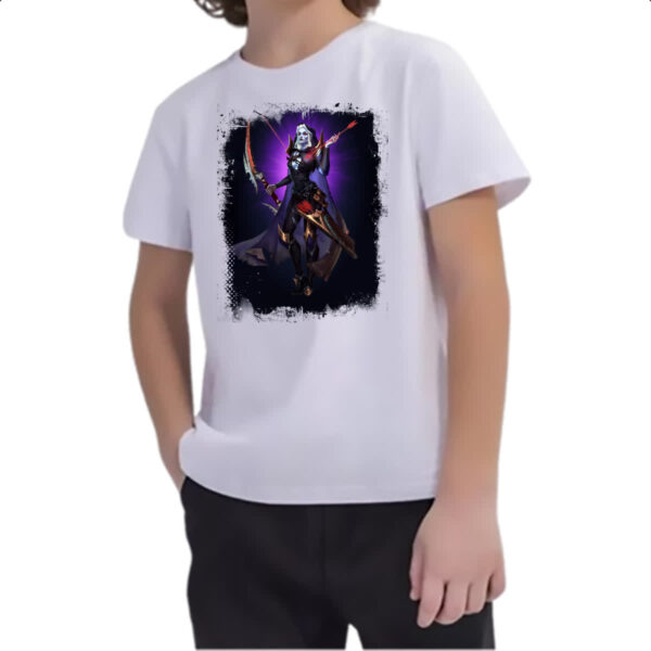 Camiseta Infanto Juvenil Empires and Puzzles Heroi Seshat - Imagem 2