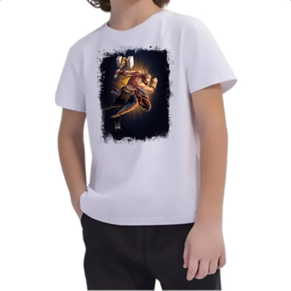 Camiseta Infanto Juvenil Empires and Puzzles Heroi Thor - Imagem 2
