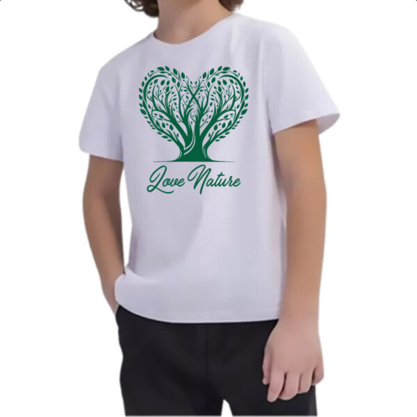 Camiseta Infanto Juvenil Amo a natureza - Imagem 2