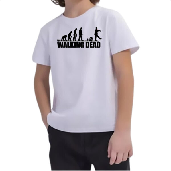 Camiseta Infanto Juvenil Evolucao The Walking Dead - Imagem 2