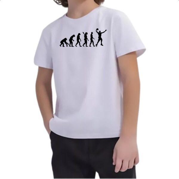 Camiseta Infanto Juvenil Evolucao basquete - Imagem 2