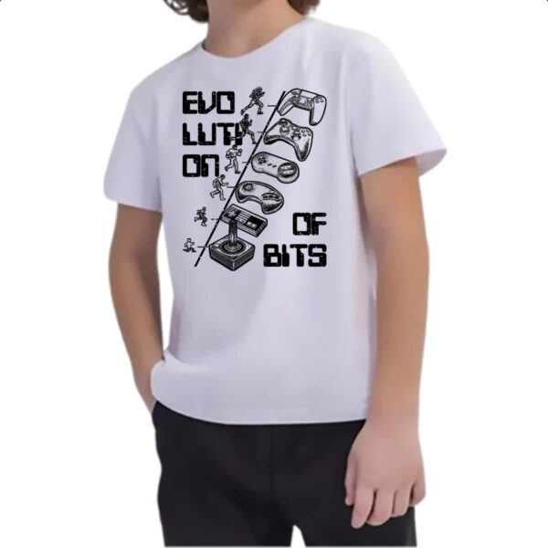 Camiseta Infanto Juvenil Evolucao dos Bits - Imagem 2