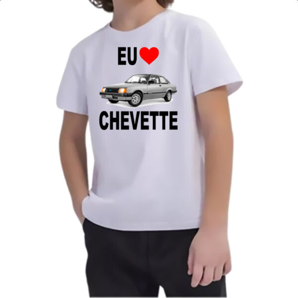 Camiseta Infanto Juvenil Eu amo Chevette - Imagem 2