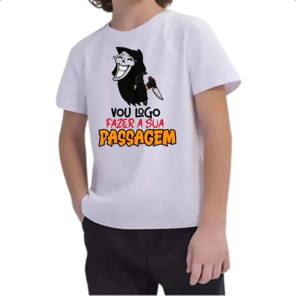Camiseta Infanto Juvenil Amostradinho vou fazer sua passagem - Imagem 2