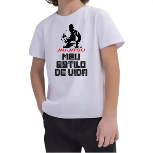 Camiseta Infanto Juvenil Jiu-Jitsu estilo de vida - Imagem 2