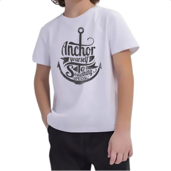 Camiseta Infanto Juvenil Anchor your self - Imagem 2