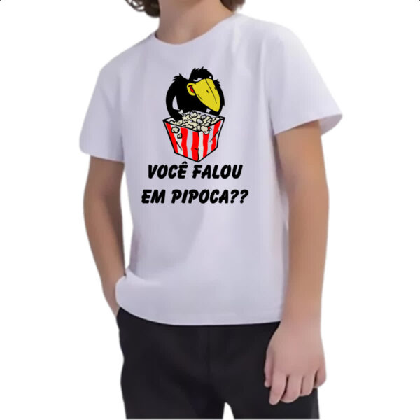 Camiseta Infanto Juvenil Jubileu Voce falou em pipoca - Imagem 2