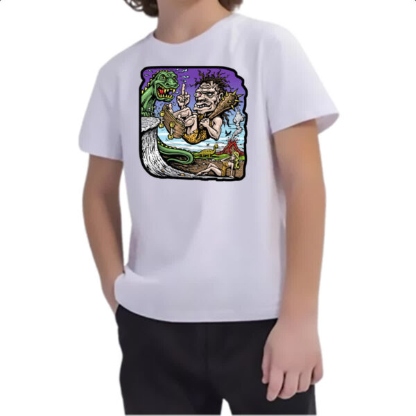 Camiseta Infanto Juvenil Jurassic Skate - Imagem 2