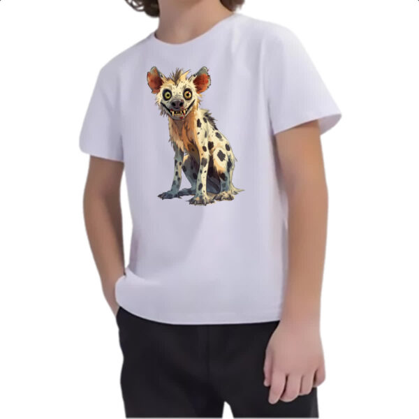 Camiseta Infanto Juvenil Zumbi Hiena - Imagem 2