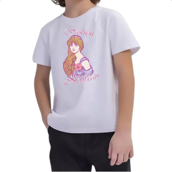 Camiseta Infanto Juvenil Fashion nouveau - Imagem 2