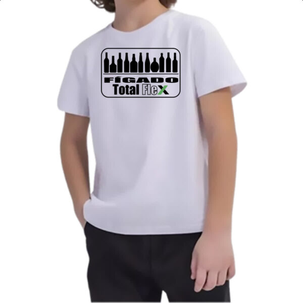 Camiseta Infanto Juvenil Figado total flex - Imagem 2