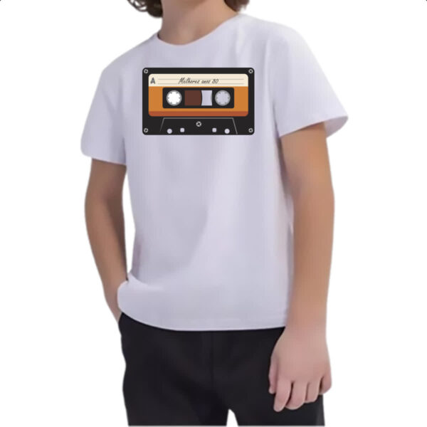 Camiseta Infanto Juvenil Fita K7 retro anos 80 - Imagem 2