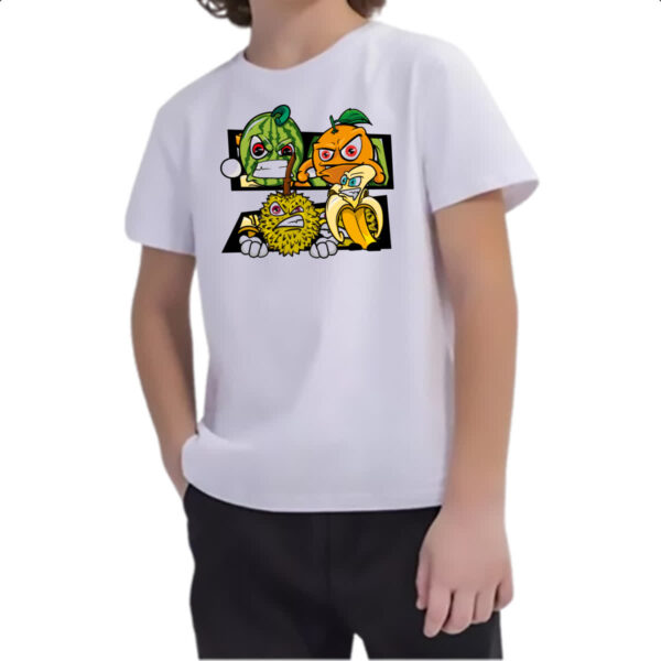 Camiseta Infanto Juvenil Frutas raivosas - Imagem 2